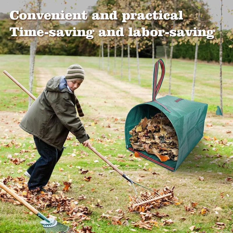 RISETEX 72 gallon Leaf Collector bags,4-Pack Yard Waste Bags,Large Dustpan-Type Lawn Bags, Leaf Bags for leaf vacuum Yard Debris,Grass Clippings,Collapsible Trash Can for Parties,Laundry,Camping - Image 5